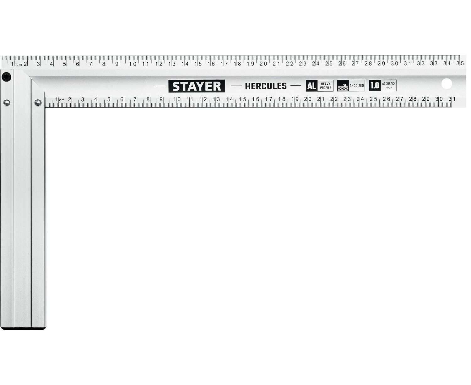 угольник stayer stabil 350 мм столярный угольник с нержавеющим полотном Угольник столярный STAYER HERCULES, 350 мм, жесткий, с усиленным алюминиевым полотном