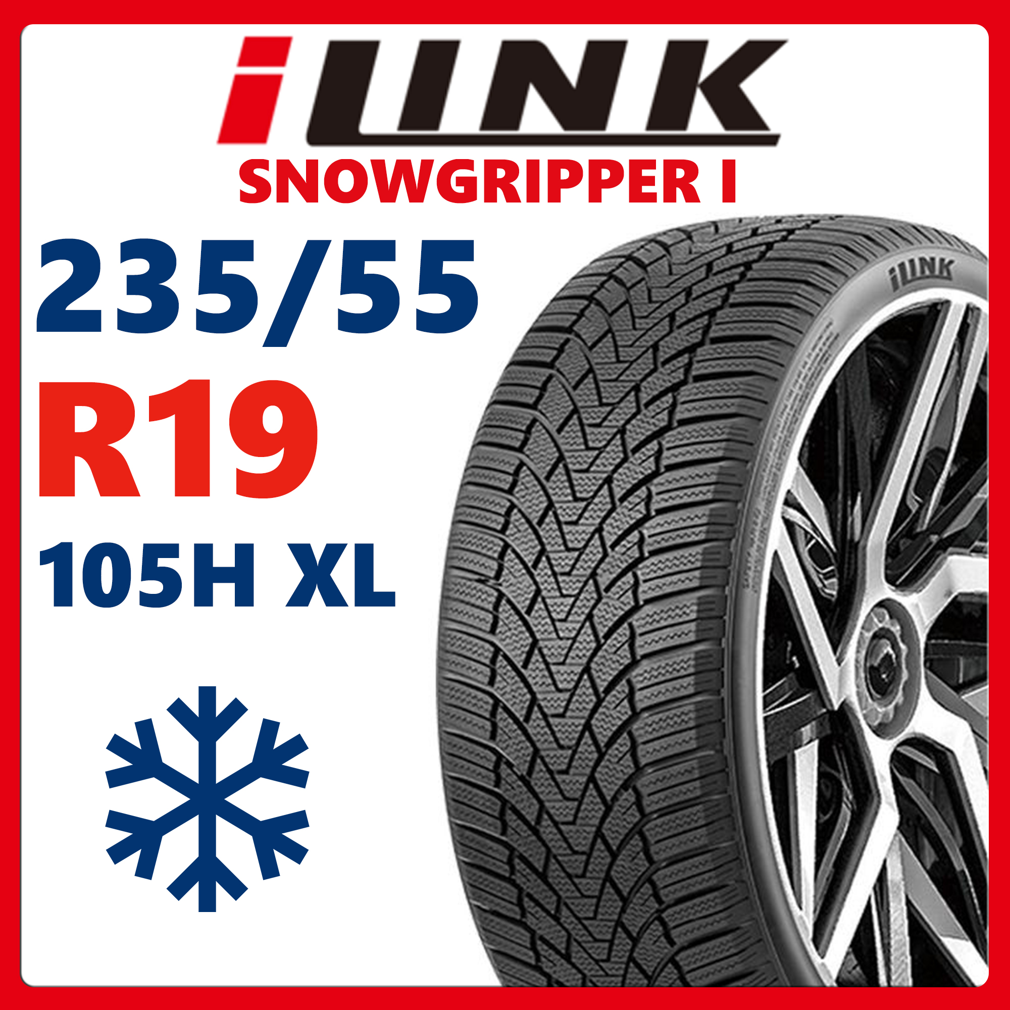 Шины зимние iLink SNOWGRIPPER I 23555R19 105H XL 13900₽