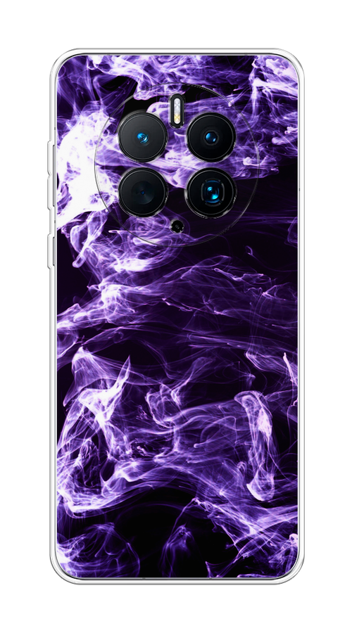 

Чехол на Huawei Mate 50 Pro "Фиолетовый дым", Фиолетовый;белый;черный, 6109950-3