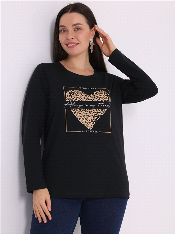 Лонгслив женский Апрель 594жен001РП черный 104/164