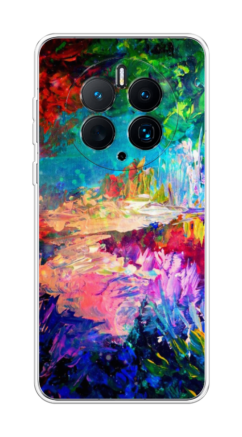 

Чехол на Huawei Mate 50 Pro "Лес-гуашь", Синий;розовый;зеленый, 6109950-4