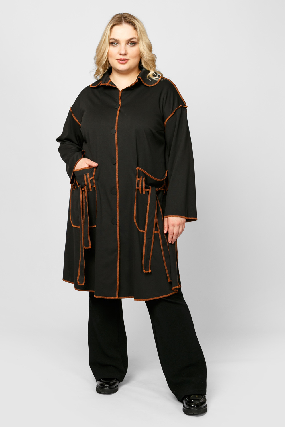 

Пальто женское ARTESSA PL51206BLK01 черное 60-62 RU, PL51206BLK01