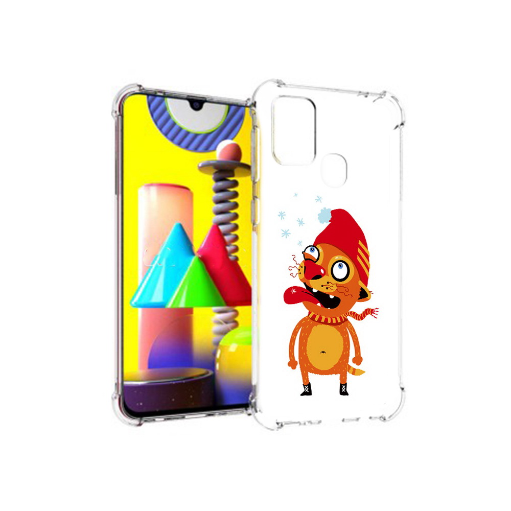 

Чехол MyPads Tocco для Samsung Galaxy M31 Зимний кот (PT147019.488.88), Прозрачный, Tocco