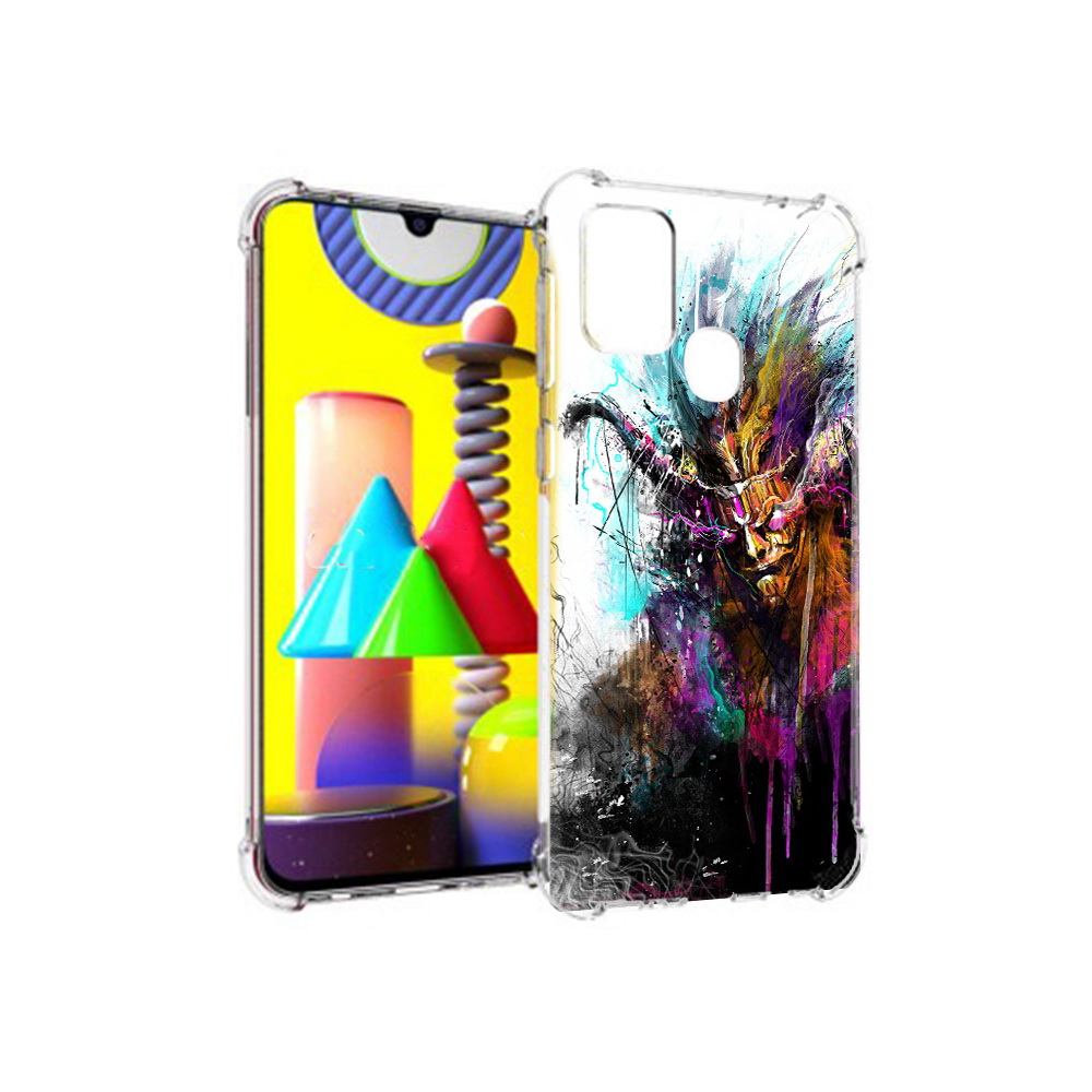 

Чехол MyPads Tocco для Samsung Galaxy M31 яркий дьявол (PT147019.488.709), Прозрачный, Tocco