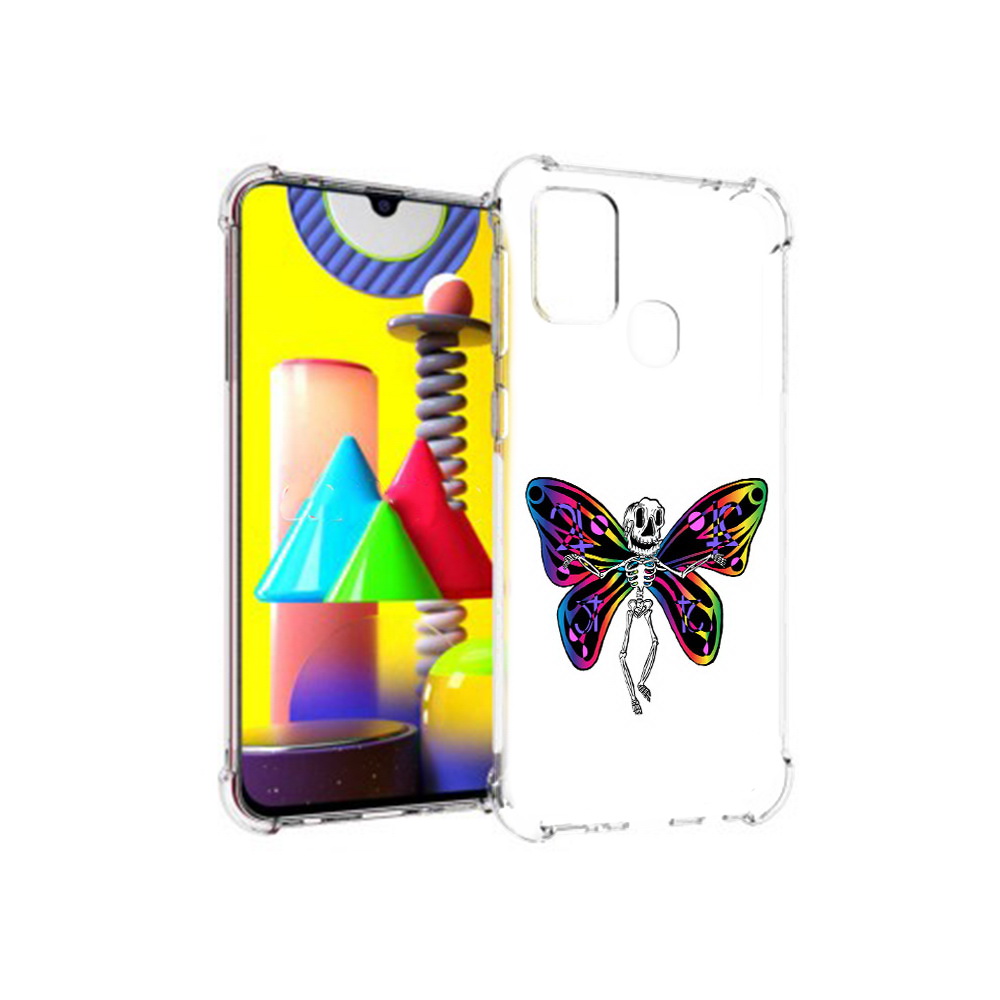

Чехол MyPads Tocco для Samsung Galaxy M31 эффект бабочки (PT147019.488.701), Прозрачный, Tocco