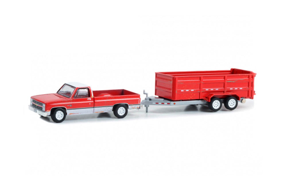 

Модель коллекционная GREENLIGHT Chevrolet scottsdale K20 с прицепом-самосвалом 1983 red, Красный