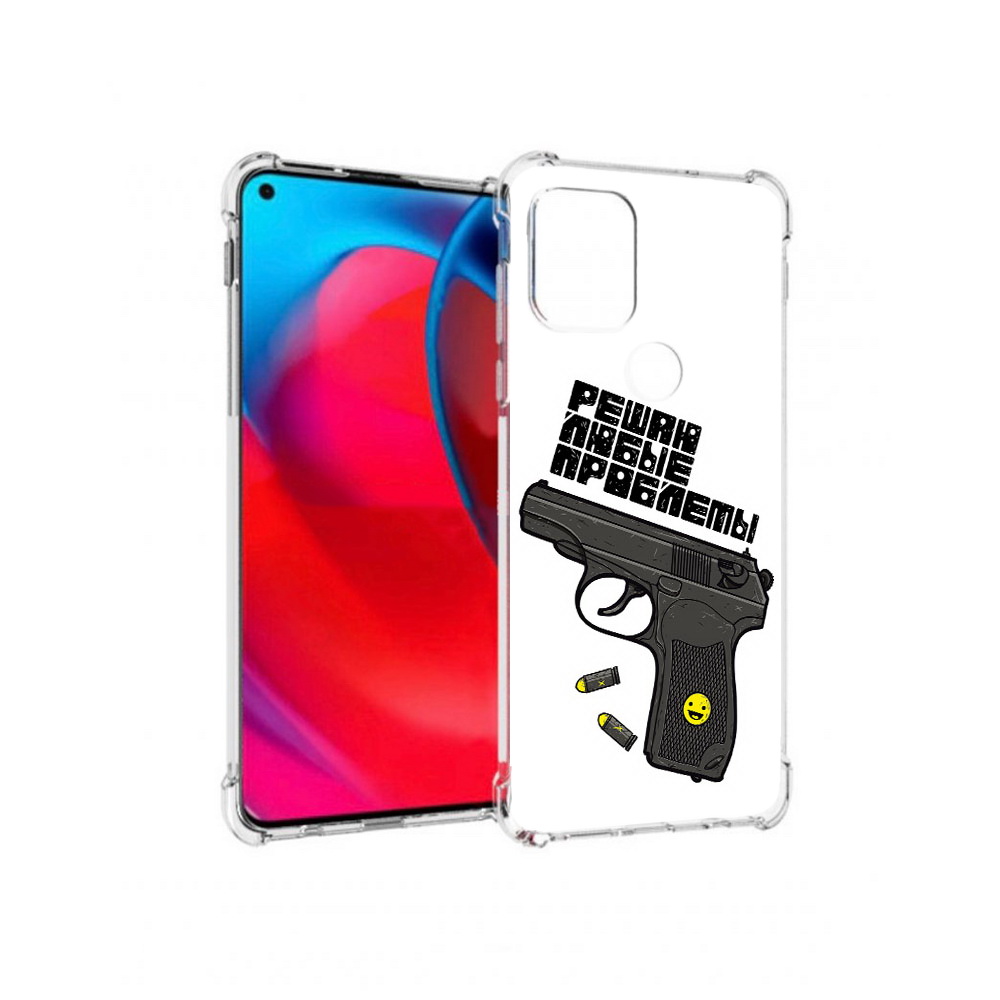 

Чехол MyPads Tocco для Motorola Moto G пистолет против проблем (PT227067.359.542), Прозрачный, Tocco