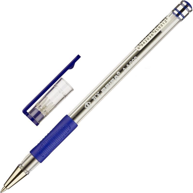 Ручка шариковая Beifa АА 999 (05мм, синий цвет чернил, корпус прозрачный) 50шт (АА999-BL)