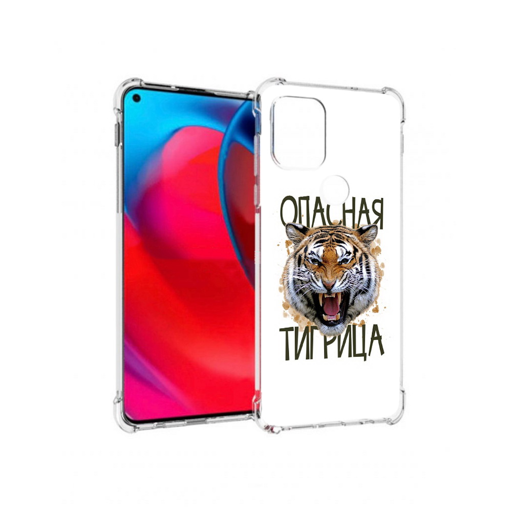 

Чехол MyPads Tocco для Motorola Moto G опасная тигрица (PT227067.359.527), Прозрачный, Tocco