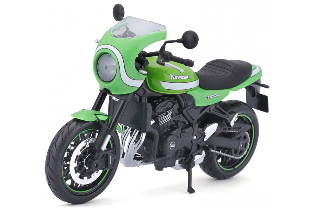 

Модель коллекционная MAISTO Kawasaki Z900RS cafe / мотоцикл кавасаки кафе (длина 18 см), Зеленый