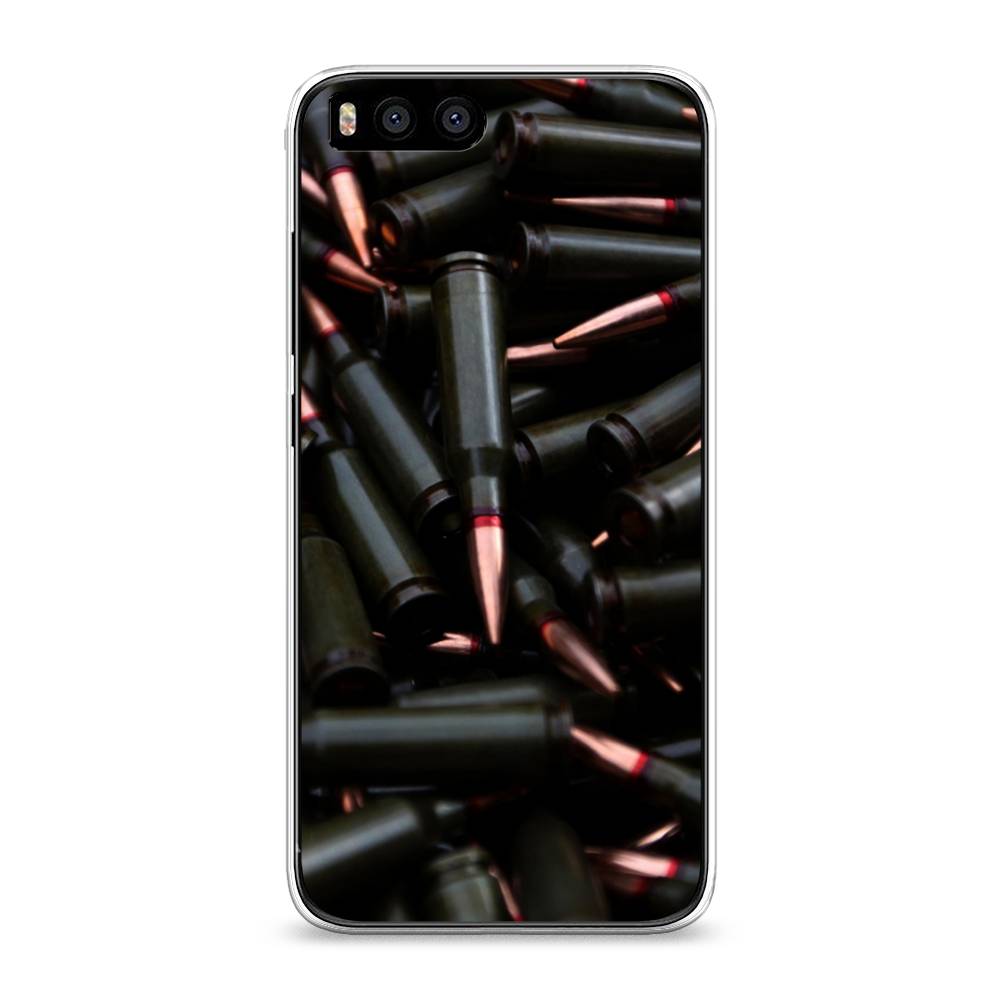 

Чехол Awog на Xiaomi Mi 6 "Пули черные", Разноцветный, 30650-5