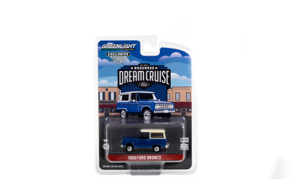 

Ford bronco "26TH annual woodward dream cruise featured heritage vehicle" 1966 blue/white, Синий