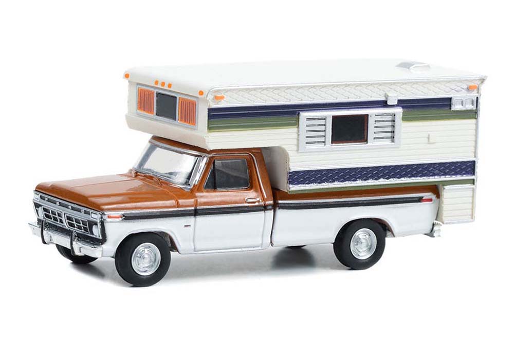 

Ford F-250 special large camper 1976 nectarine poly/wimbledon white deluxe, Белый