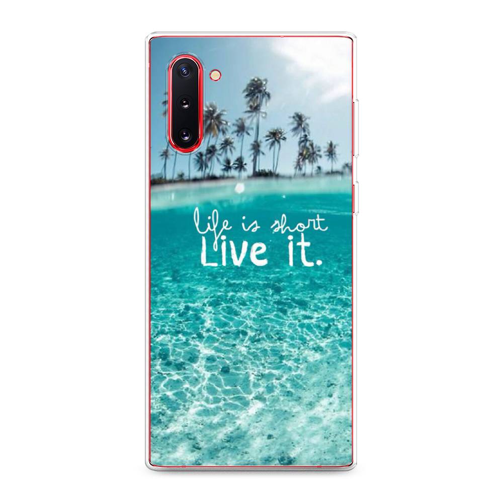 

Чехол Awog на Samsung Galaxy Note 10 "Live it", Разноцветный, 28650-7