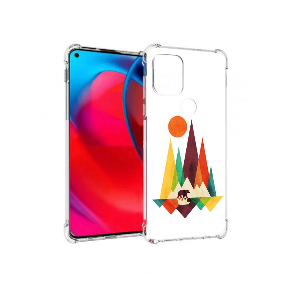 

Чехол MyPads Tocco для Motorola Moto G нарисованные горы с медведем (PT227067.359.506), Прозрачный, Tocco