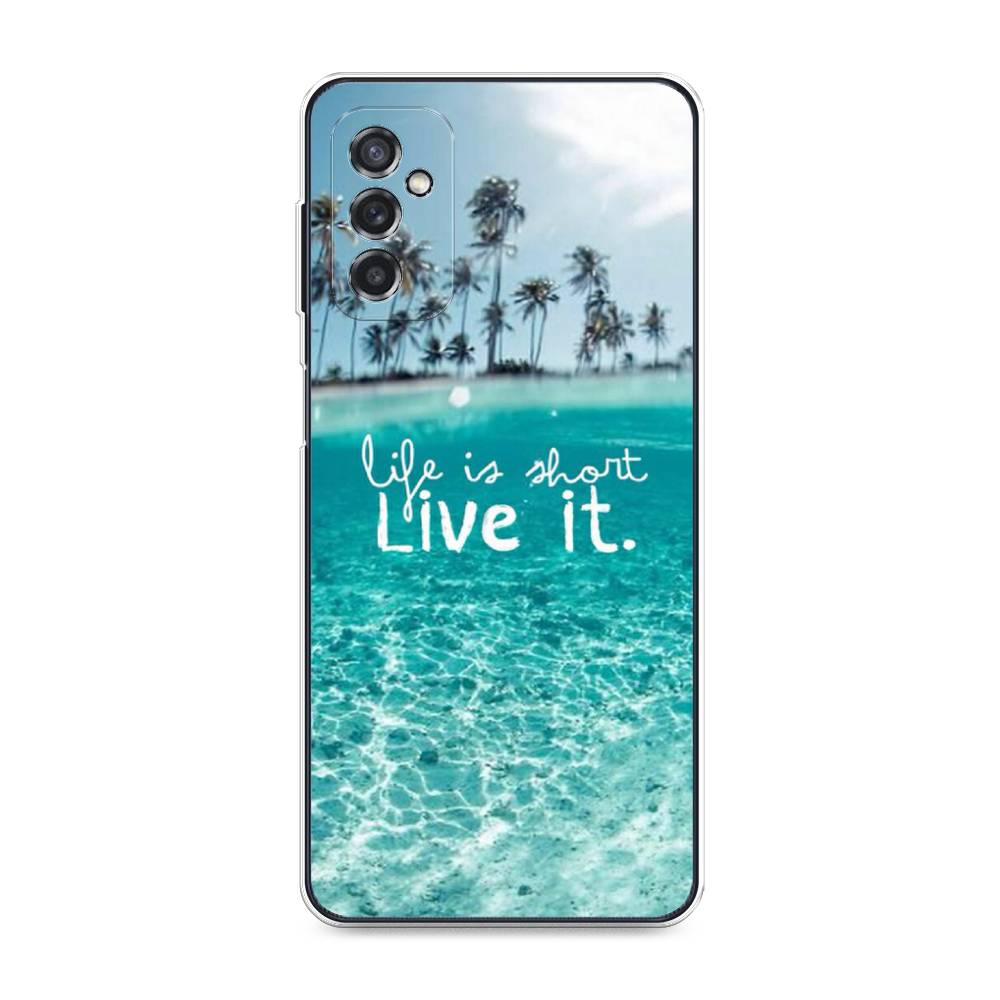 фото Силиконовый чехол "live it" на samsung galaxy m52 awog