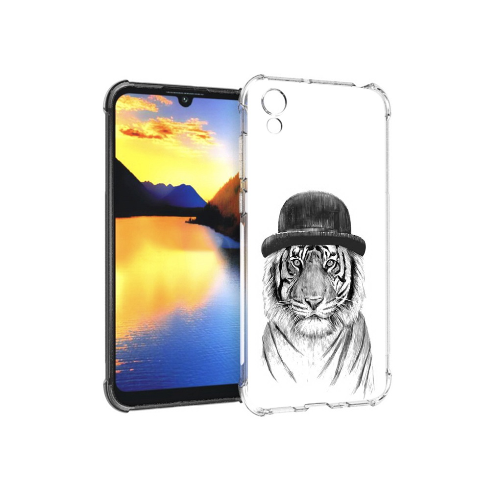 

Чехол MyPads Tocco для Huawei Y5 тигр британец, Прозрачный, Tocco
