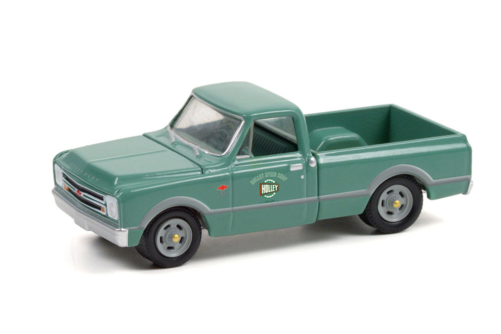 

Модель коллекционная GREENLIGHT Chevrolet C-10 short bed пикап holley speed shop 1967, Зеленый