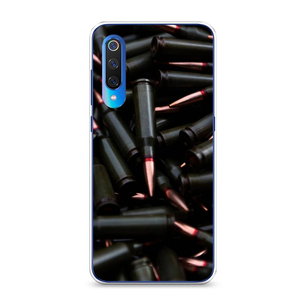 

Чехол Awog на Xiaomi Mi 9 "Пули черные", Разноцветный, 34850-5