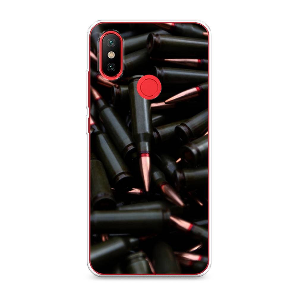 

Чехол Awog на Xiaomi Mi 6X/A2 "Пули черные", Разноцветный, 33250-5