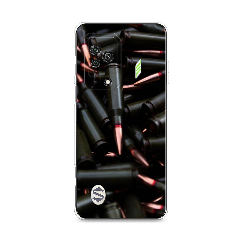 

Чехол Awog на Xiaomi Black Shark 5 "Пули черные", Разноцветный, 314050-5