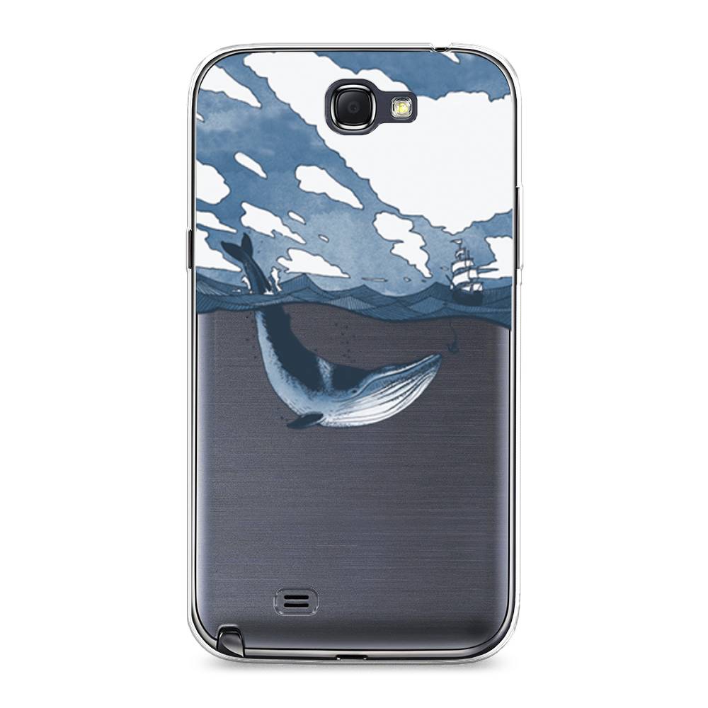 

Чехол на Samsung Galaxy Note 2 "Большой кит", Синий, 23250-1