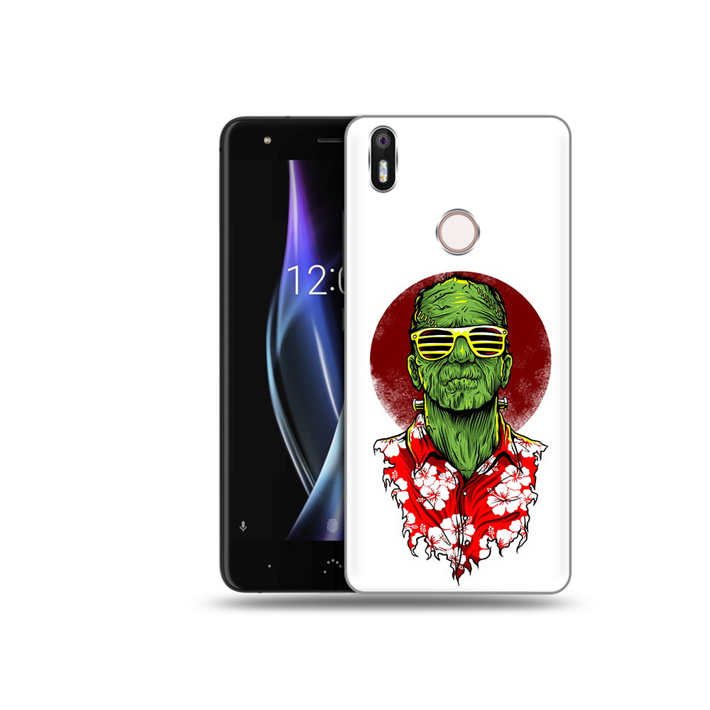 

Чехол MyPads Tocco для BQ Aquaris X крутой зеленый мужчина в очках, Прозрачный, Tocco