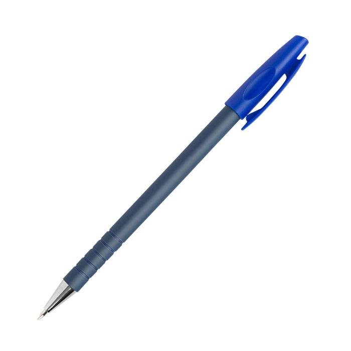 Ручка шариковая inФОРМАТ Rubbi (0.7мм, синий цвет чернил, прорезиненная) 50шт.