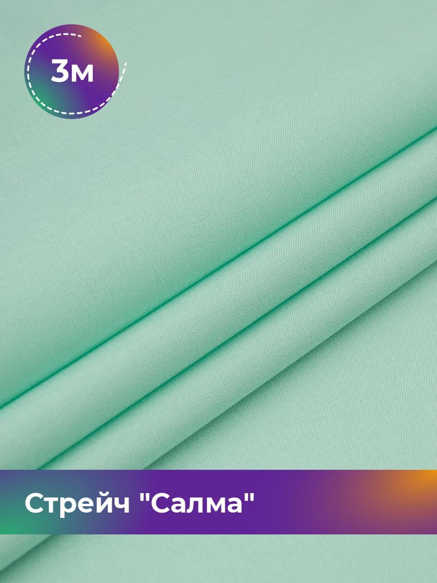 

Ткань Стрейч Салма Shilla, отрез 3 м * 150 см, мятный 079, Бирюзовый, 17449783