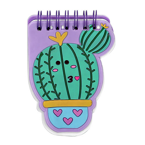 Блокнот FUN Cactus, фиолетовый