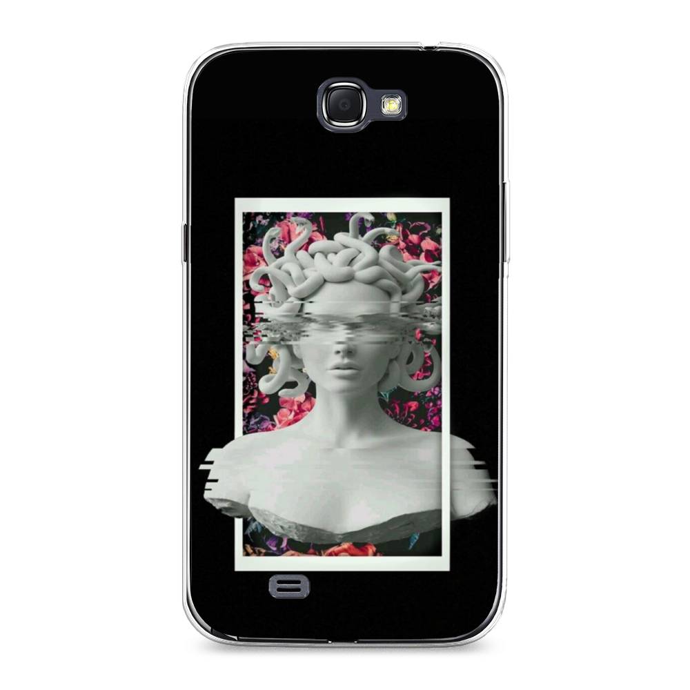 

Чехол на Samsung Galaxy Note 2 "Web Punk Медуза Горгона", Черный;серый, 23250-6