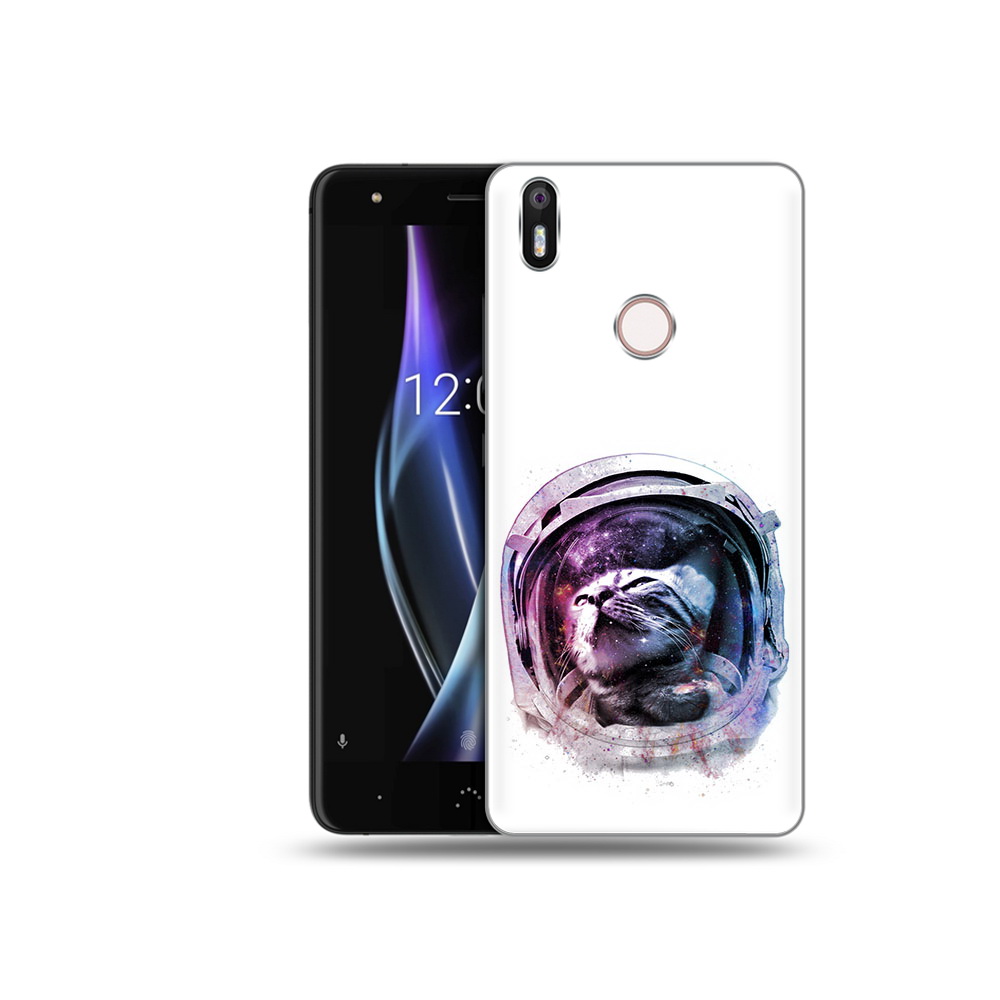 

Чехол MyPads Tocco для BQ Aquaris X кот в шлеме, Прозрачный, Tocco