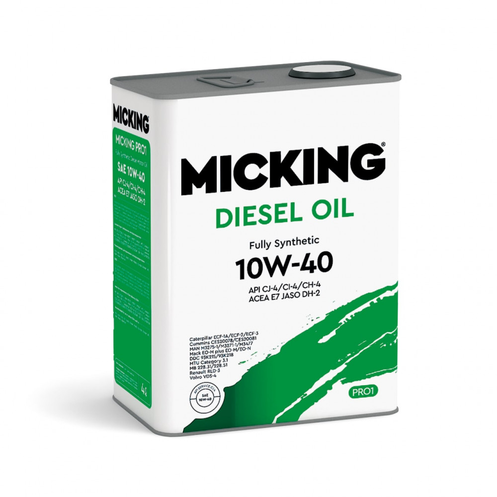 Моторное масло Micking синтетическое 10W40 4л