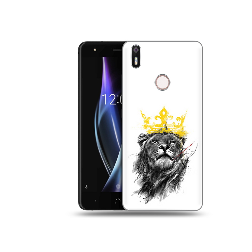

Чехол MyPads Tocco для BQ Aquaris X король-лев, Прозрачный, Tocco