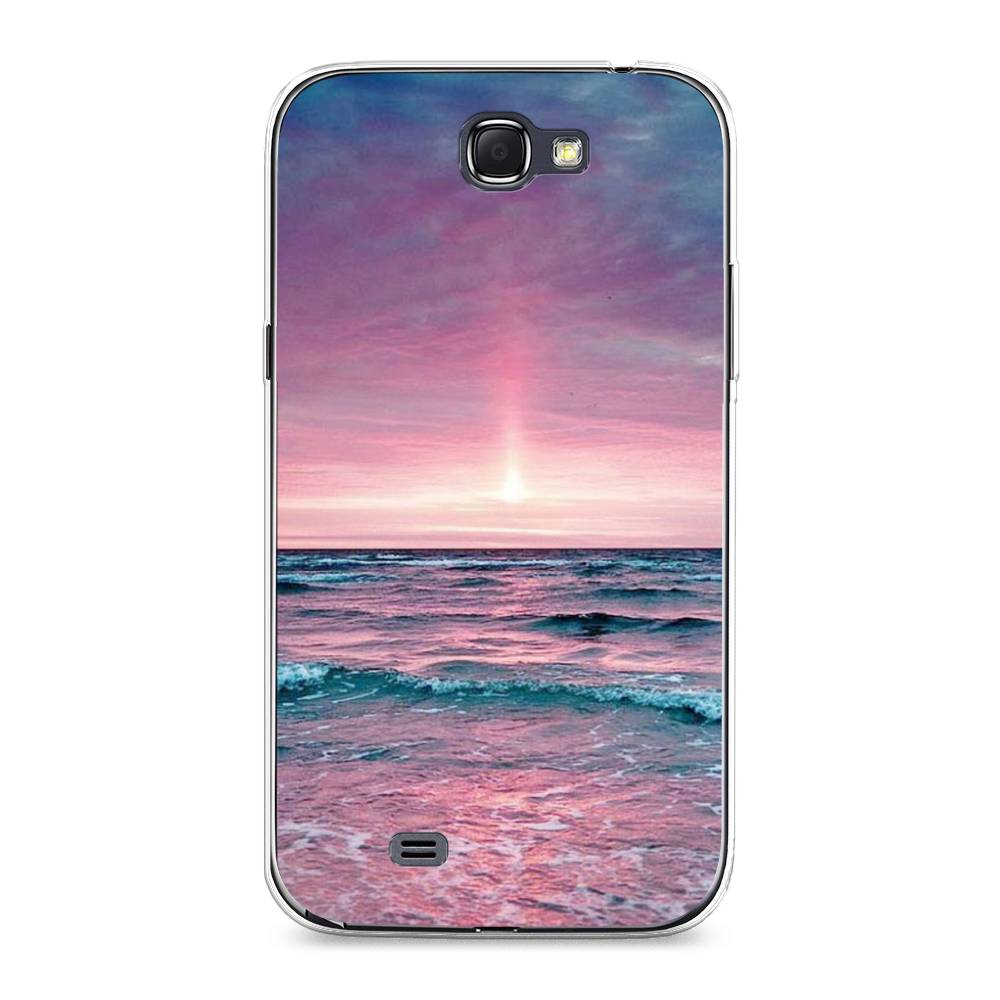 

Чехол на Samsung Galaxy Note 2 "Восход 3", Розовый;голубой, 23250-2