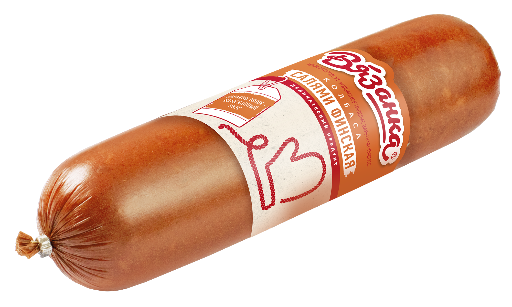 Колбаса варено-копченая Вязанка Салями финская 700 г