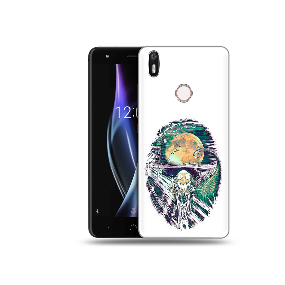 

Чехол MyPads Tocco для BQ Aquaris X зубастое существо абстракция, Прозрачный, Tocco