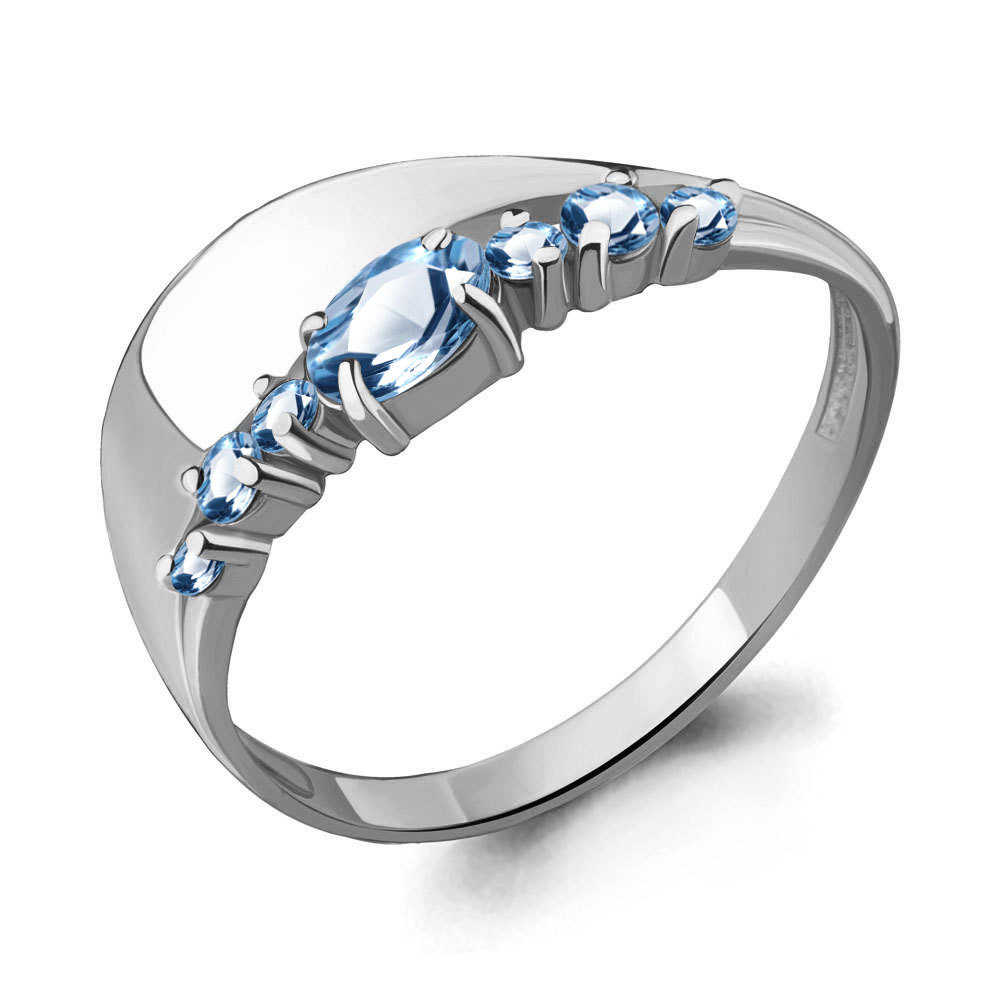 

Кольцо из серебра с топазом Aquamarine Aquamarine 6568105_925_р р, 6568105_925_р
