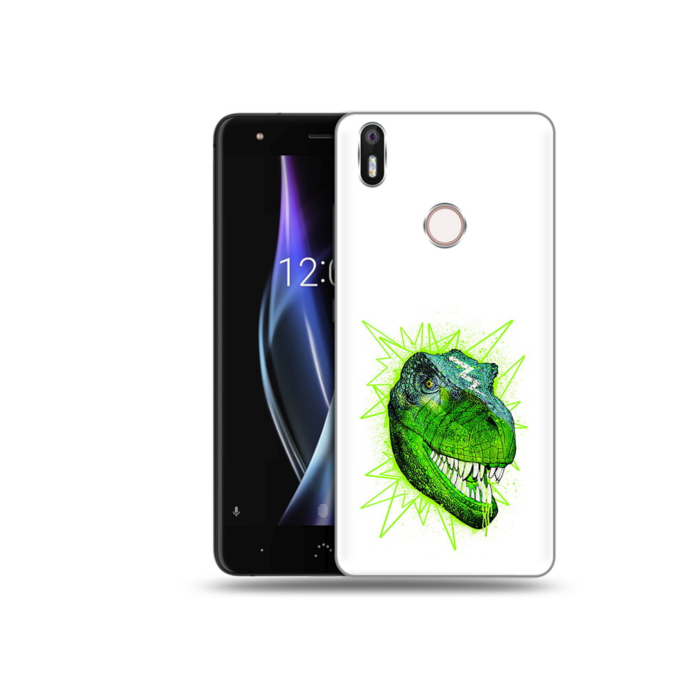 

Чехол MyPads Tocco для BQ Aquaris X зеленый динозавр, Прозрачный, Tocco