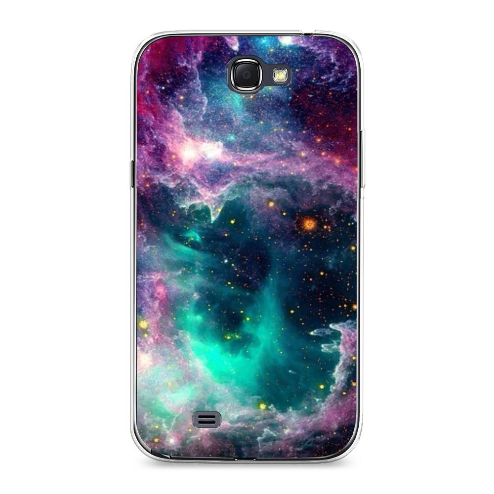 

Чехол на Samsung Galaxy Note 2 "Звездные облака", Розовый;бежевый, 23250-2