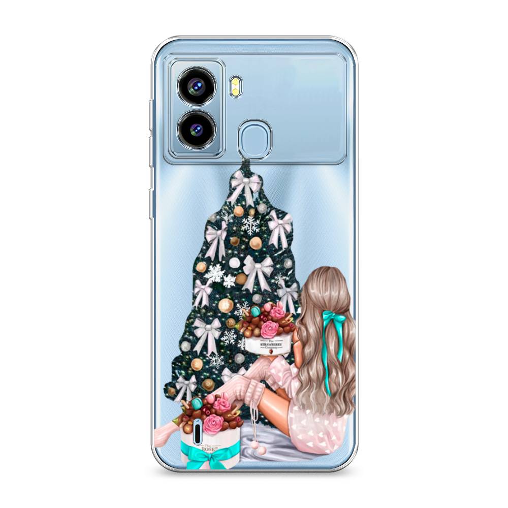 

Чехол на Tecno Pop 6 "New Year", Зеленый;бежевый;голубой, 302050-5