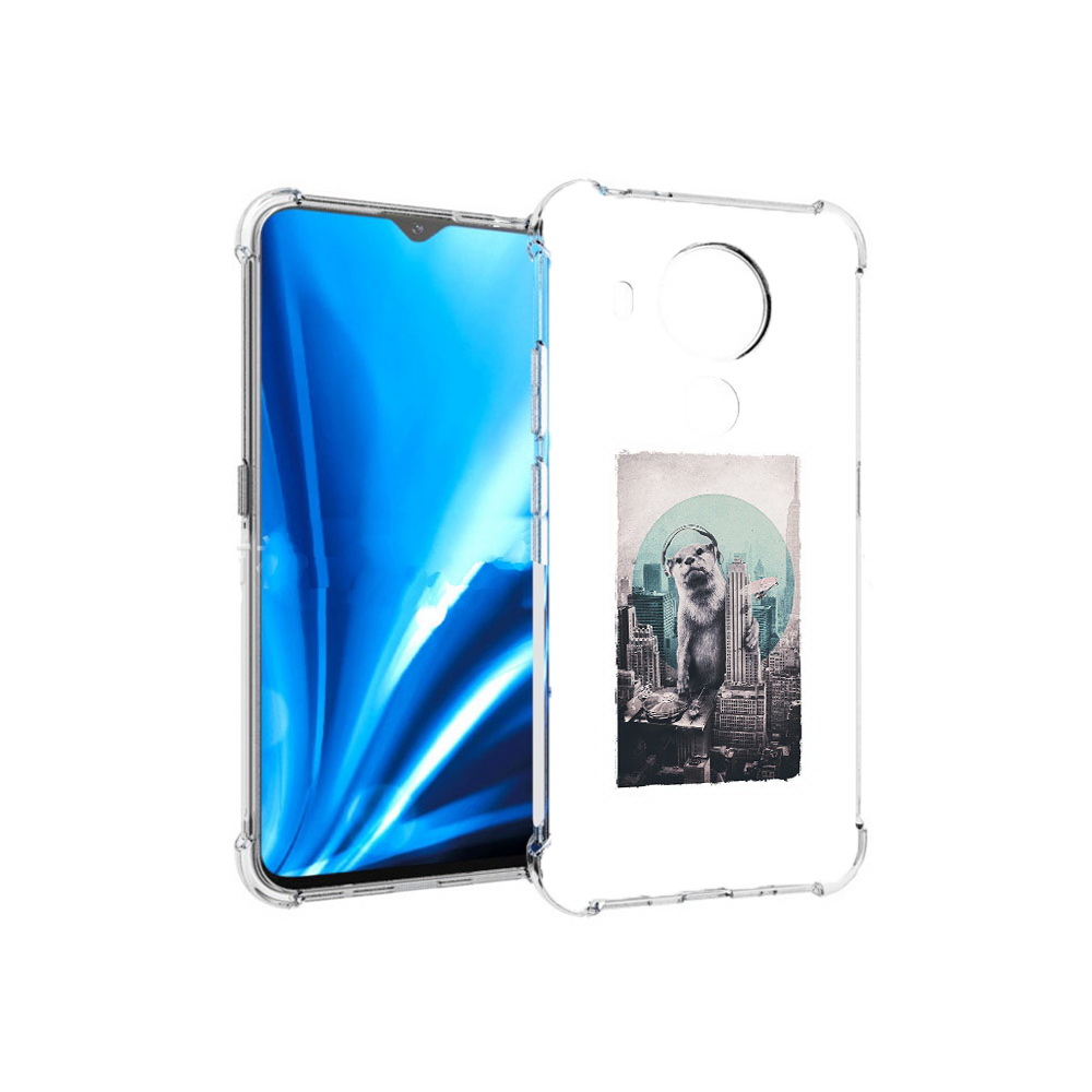 

Чехол MyPads Tocco для Nokia 5.4 выдра в городе (PT156621.100.283), Прозрачный, Tocco