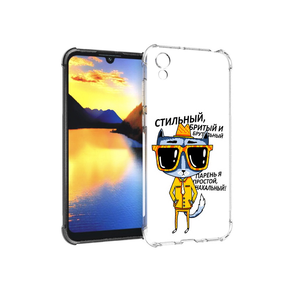 

Чехол MyPads Tocco для Huawei Y5 стильный кот, Прозрачный, Tocco
