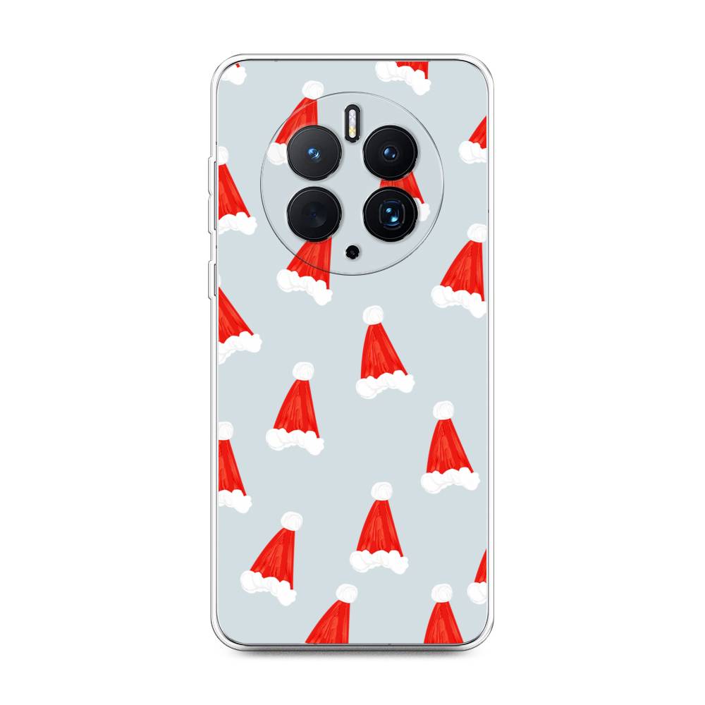 

Чехол для Huawei Mate 50 Pro "Новогодние шапочки", Белый;красный;серый, 6109950-5