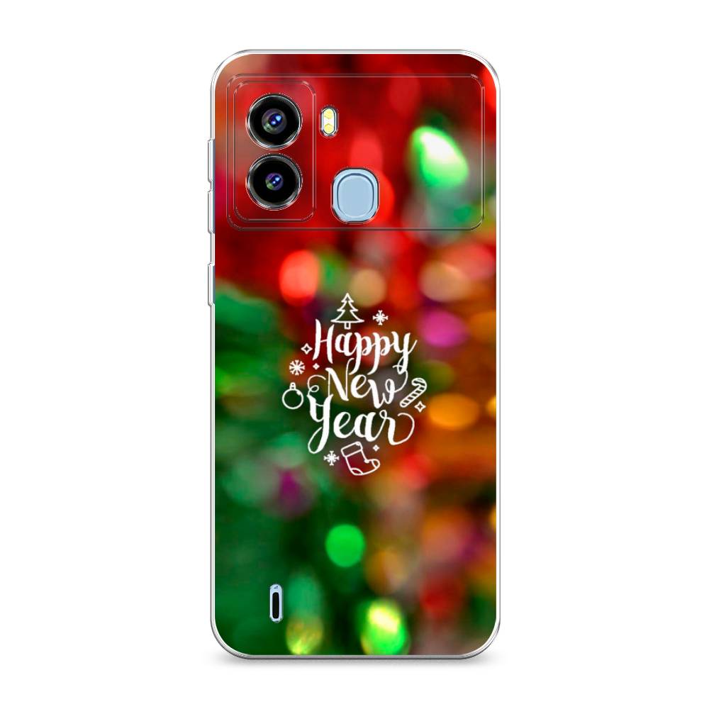 

Чехол на Tecno Pop 6 "Новый Год на елке", Зеленый;красный;желтый, 302050-5