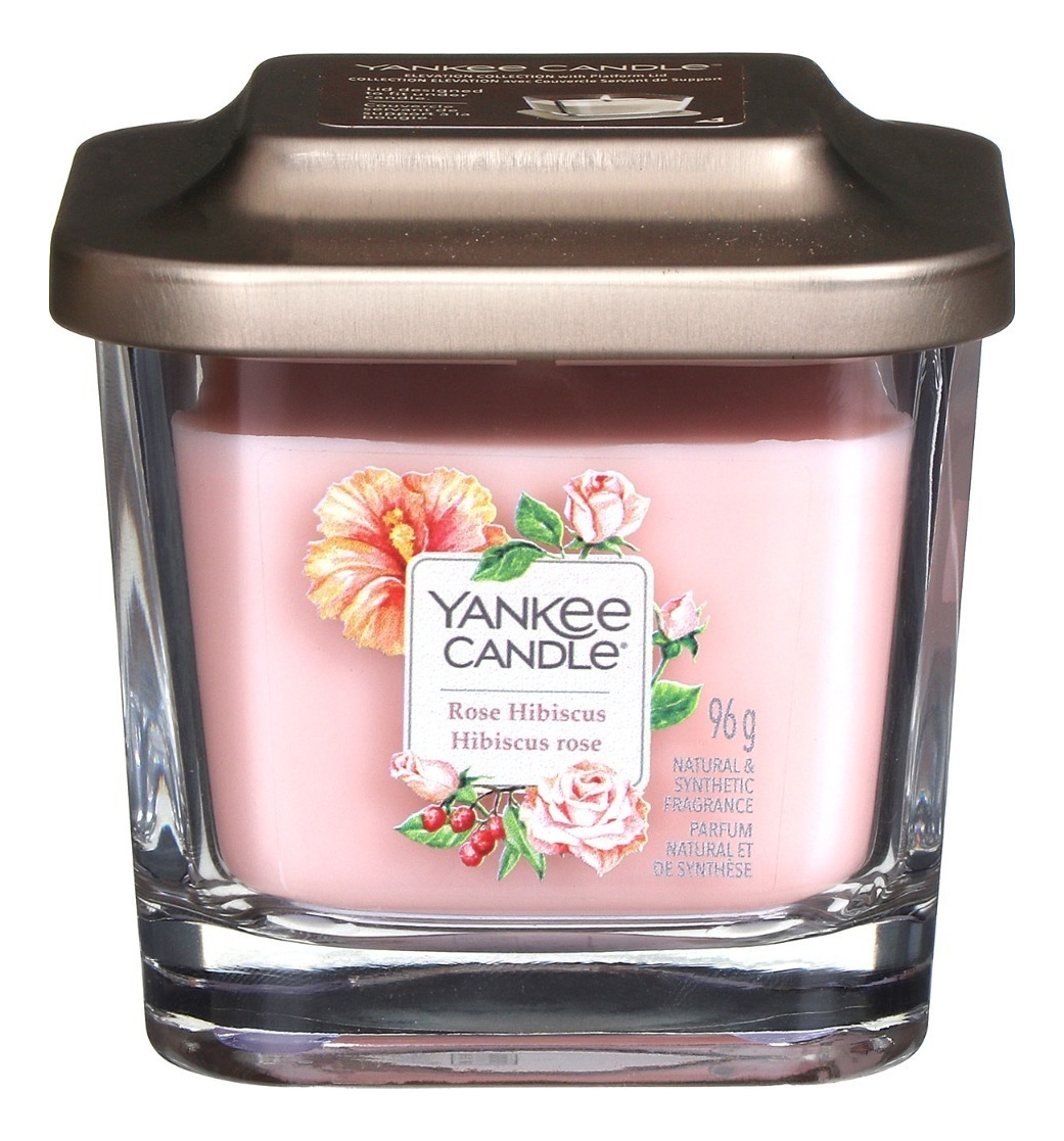 фото Ароматическая свеча yankee candle rose hibiscus 96г