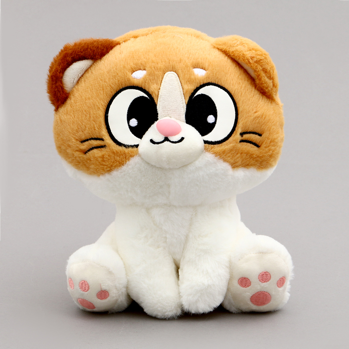 

Мягкая игрушка Котик, 22 см, цвет коричневый