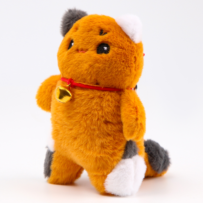 

Мягкая игрушка Котик на брелоке, 14 см, цвет коричневый