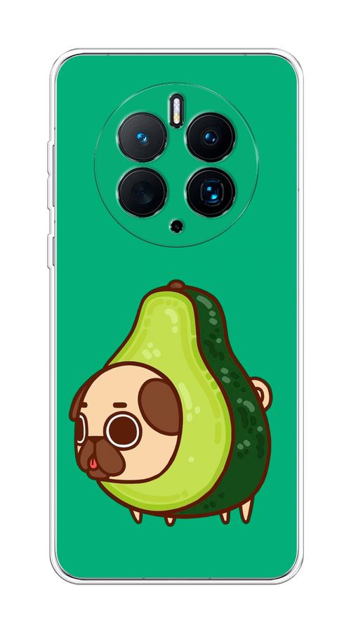 

Чехол на Huawei Mate 50 Pro "Мопс авокадик", Зеленый, 6109950-1
