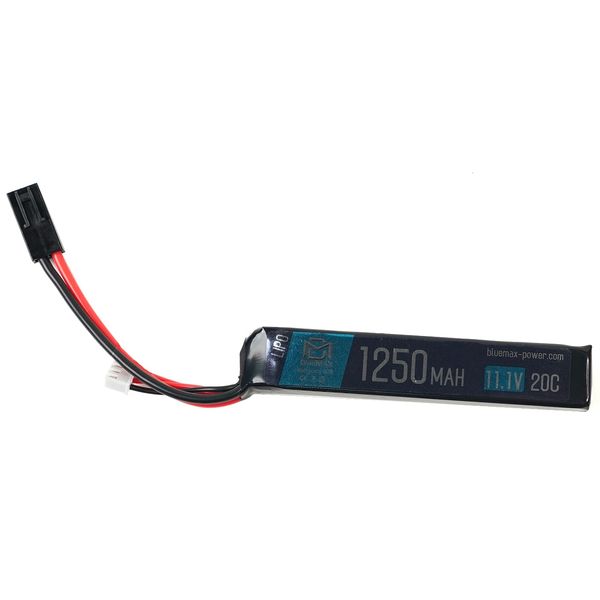 Аккумулятор BlueMAX Li-Po 11.1V 1250mah 20C Stick, 105x20x17 мм, BM-2007